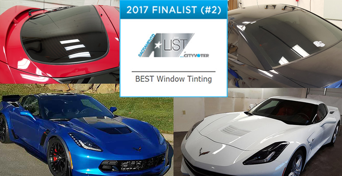 Premier Auto Tint received “2017 Best Window Tinting” Award Top-5 Honors Placing #2 of 23 Sacramento Metro Area Competitors. This is a consecutive Best of Window Tinting Service Awards.
